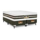 Cama Box + Colchão Castor King Silver Star Air Double Face Tecnopedic 180x200x61cm