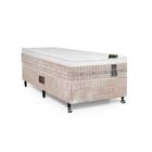 Cama Box + Colchão Castor Solteiro Premium One Face Tecnopedic 120x203x57cm 