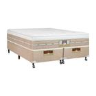 Cama Box + Colchão King Size Castor Mola Pocket Silver Star AIR com Box SI One Face 193x203x72cm