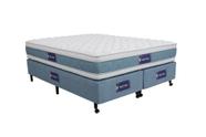 Cama Box + Colchão Netsono King Five Star Air Double Face Pocket 180x200x61cm