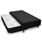 Cama box com auxiliar solteiro suede 2 em 1