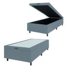 Cama Box com Baú 0,79m com 41cm de Altura Prince Cinza