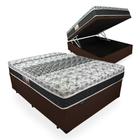 Cama Box Com Baú Casal + Colchão De Molas - Castor - Class Bonnel One Face 138cm