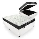 Cama Box Com Baú Casal + Colchão De Molas - Probel - Prodormir Sleep Black 138cm