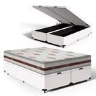 Cama Box Com Baú King + Colchão De Molas Ensacadas - Anjos - Classic 26x203x193cm