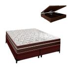 Cama Box com Baú King Marrom Berlim Molas Superlastic