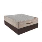 Cama Box com Baú Queen Marrom e Colchão Ortobom Airtech SpringPocket