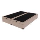 Cama Box com Baú Queen Size Bege Comfort Prime 158x198