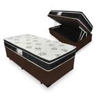 Cama Box Com Baú Solteiro + Colchão De Molas - Ortobom - Physical Nanolastic 88cm