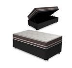 Cama Box com Baú Solteiro King + Colchão de molas - Anjos - Classic Superlastic 96cm