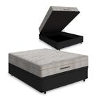 Cama Box com Baú Viúva + Colchão De Molas Ensacadas - Ortobom - AirTech SpringPocket 128cm