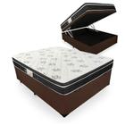 Cama Box Com Baú Viúva + Colchão De Molas - Ortobom - Physical Nanolastic 128cm