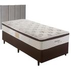 Cama Box com Cabeceira Modulada Solteiro Herval Edimburgo, 64x88x188 cm, Molas Maxspring