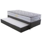 Cama Box com Cama Auxiliar Herval Luiggi Solteiro, Molas Maxspring 60 x 88 x 188 cm