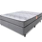 Cama Box com Colchão Casal Ortopédico Firme Espuma D33 Antialérgico 138x188x51cm - BF Colchões