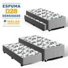 Cama Box com Colchão de Espuma e Auxiliar de Molas Unique 3 em 1 Solteiro 88cm