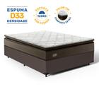 Cama Box com Colchão Nivus Espuma D33 Com Pillow Top Casal 138cm