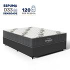 Cama Box Com Colchão Ortobom de Espuma D33 Airtech 100 Casal
