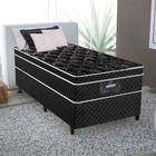 Cama Box Com Colchão Solteiro 88 X 188 X 72 Pérola Negra Gazin