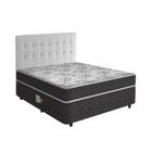 Cama Box Conjugada Casal Ortopédica D28 Unique + Cabeceira Cassis Branca