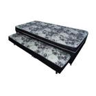 Cama Box Conjugada Solteiro com Auxiliar 10cm - Crisle