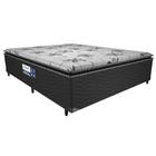 Cama Box Conjugado Casal: Colchão Ortopédico D28 ProDormir Advanced Pillow Top Black (138x188x50) Probel