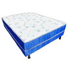 Cama Box Conjugado Casal D28 Misto Azul 138X188X41 Ortofirme