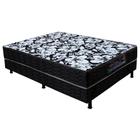 Cama Box Conjugado Casal D28 Misto Preto 138X188X41 Ortofirme