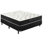 Cama Box Conjugado Casal Molas Bonnel - 44x138x188cm:Branco