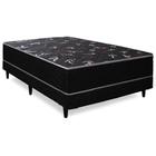 Cama Box Conjugado Solteiro Ortopédico Preto Oriental 45x78x188 Ducci