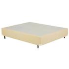 Cama Box Cosmopolita Universal Casal Antigo Bege Areia Rajado 128X188