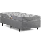 Cama Box de Solteiro Herval Ortopedic Black, Espuma Alto Suporte, 56x88x188 cm