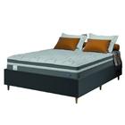 Cama Box Desmontável Casal Queen Probel Com Colchão Molas Ensacadas Euro In Up 158x198x65cm Cinza / Branco - Suporta até 110kg por Pessoa