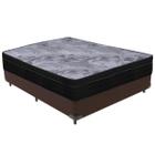 Cama Box e Colchão Airtech Pampa Molas ensacadas Casal Ortobom