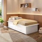 Cama Box Juvenil Solteiro com 2 Gavetas Deva Yescasa Branco