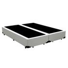 Cama Box King Bipartido NK Camas Sintético Branco 40x193x203