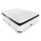 Cama Box King + Colchão De Espuma D45 - Castor - Black White Double Face 193cm