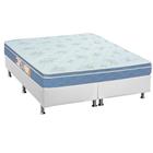 Cama Box King: Colchão Espuma Castor D45 Sleep Max + Base CRC Courano White(193x203)