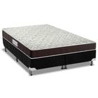 Cama Box King: Colchão Espuma D33 Probel Advanced Mega Resistente + Base CRC Suede Black(193x203)