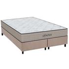 Cama Box King: Colchão Espuma Orthoflex D45 Genova + Base CRC Suede Clean(193x203)