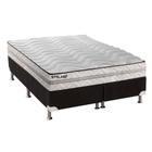 Cama Box King: Colchão Espuma Paropas D33 Pasquale Plus + Base CRC Suede Black(193x203)