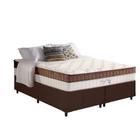 Cama Box King: Colchão Molas Anjos Superlastic King Best + Base Courano Brown(193x203)