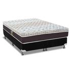 Cama Box King: Colchão Molas Ensacadas Castor Pocket Class Híbrido + Base CRC Suede Black(193x203)