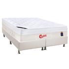 Cama Box King: Colchão Molas Ensacadas Castor Pocket Gold Star Vitagel Max + Base CRC Courano Branco(193x203)