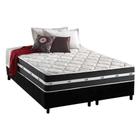 Cama Box King: Colchão Molas Ensacadas D Angelis Anjos Classic + Base CRC Suede Black (193x203)