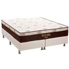 Cama Box King: Colchão Molas Ensacadas Ortobom SuperPocket Sleep King Látex + Base CRC Courano Branco(186x198)