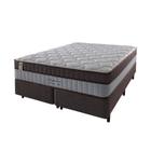 Cama Box King + Colchão Molas Ensacadas Suporte 200 kg Baltimore 193x203x70cm