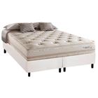 Cama Box King: Colchão Molas Herval Maxspring Scotland + Base CRC Courano Branco(193x203)