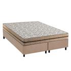 Cama Box King: Colchão Molas MasterPocket Ensacadas Paropas Basic + Base CRC Suede Clean (193x203)