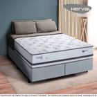 Cama Box King Herval Leeds, Molas Maxspring, 69x193x203 cm